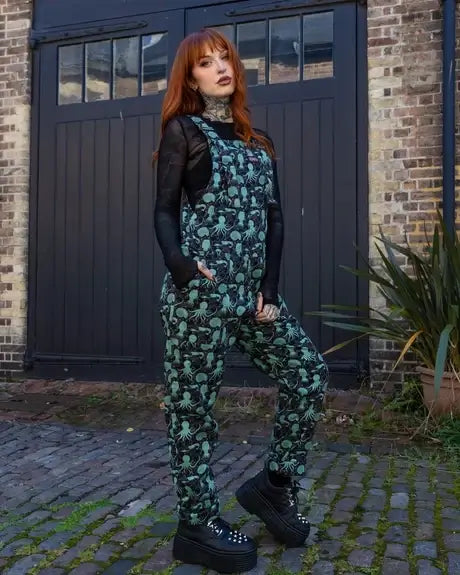 Green Seas Stretch Twill Dungarees
