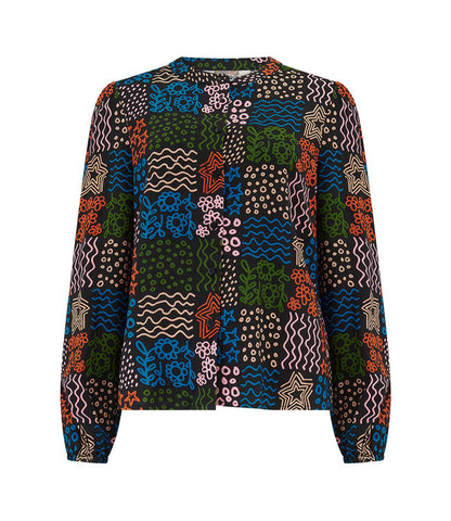 HANNAH SHIRT BLACK/MULTI