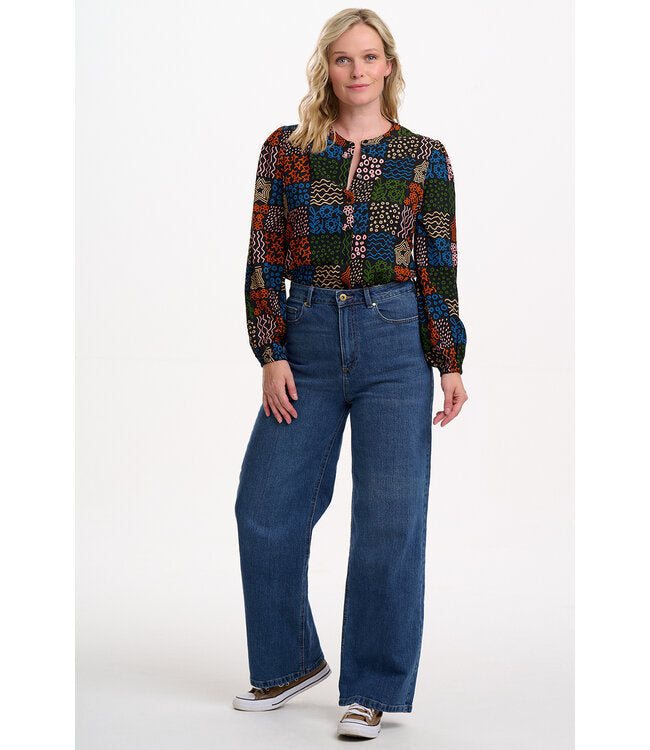 HANNAH SHIRT BLACK/MULTI