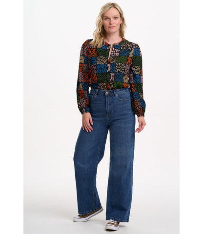 HANNAH SHIRT BLACK/MULTI