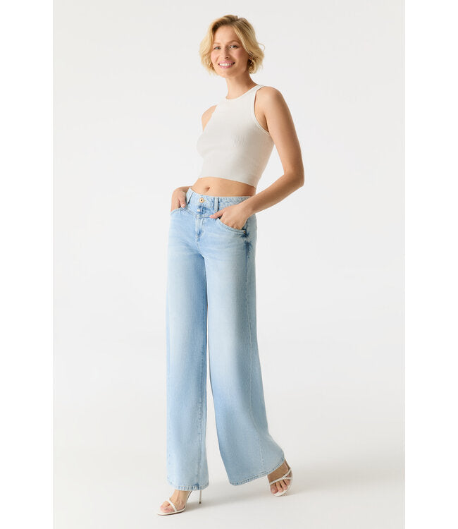 Hazel Wide Leg Light Blue