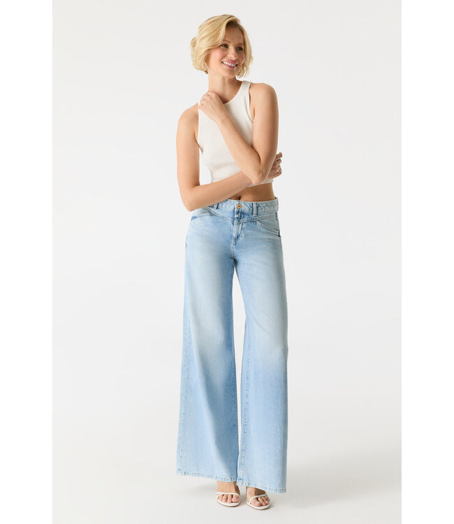 Hazel Wide Leg Light Blue