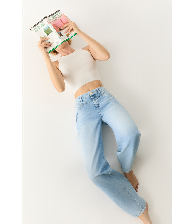 Hazel Wide Leg Light Blue