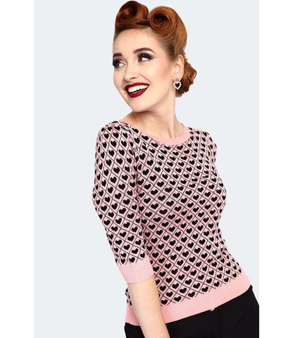 Heart Pattern Sweater