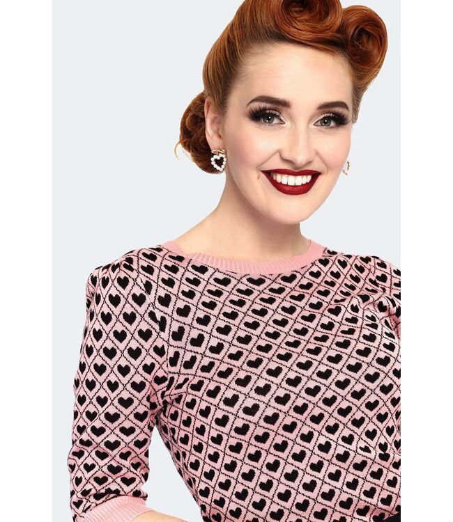 Heart Pattern Sweater