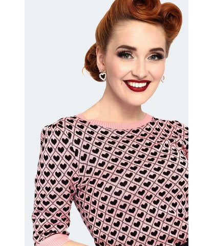 Heart Pattern Sweater