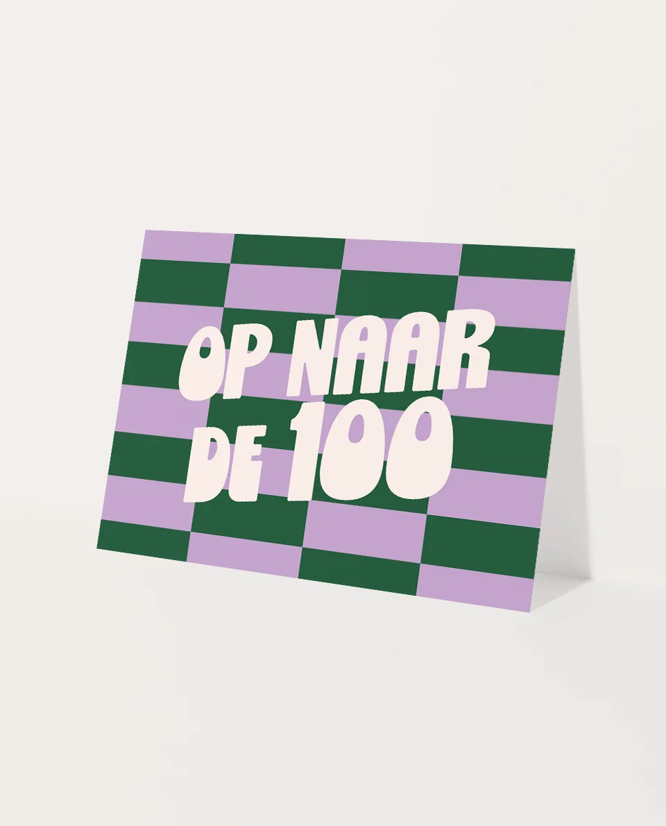 Kaartje op naar de 100