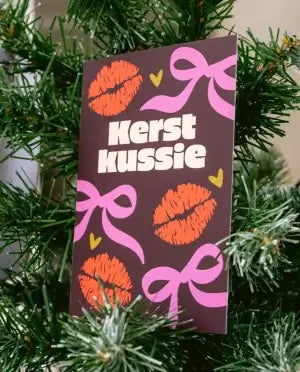 Kaartje Kerst Kussie