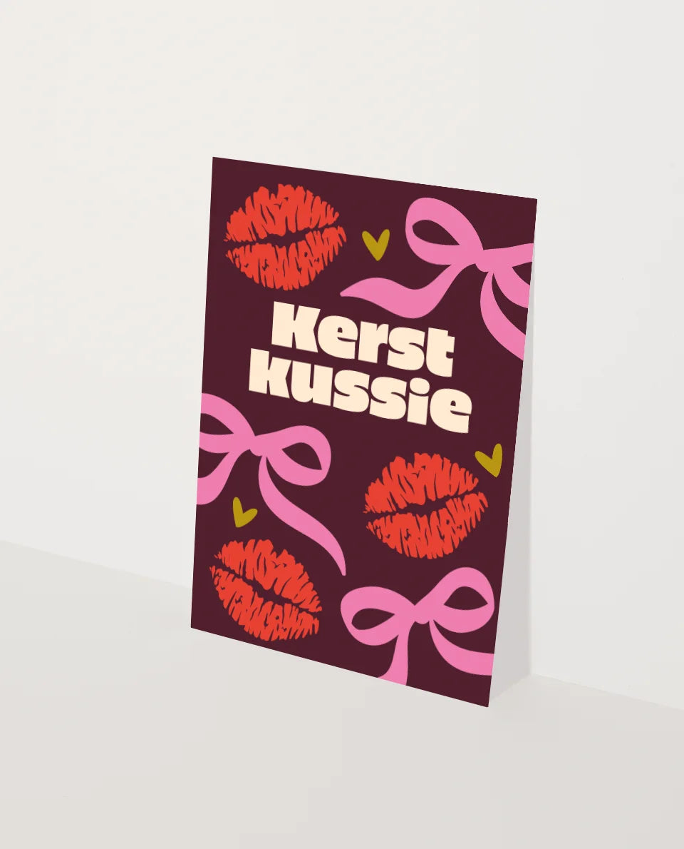 Kaartje Kerst Kussie