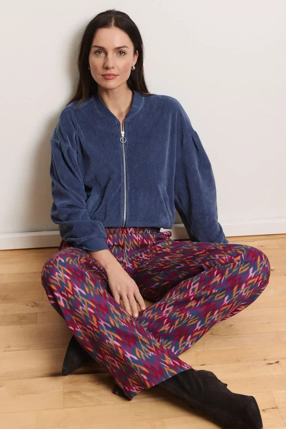 Aminaa Velour Cord Jacket – Organic Cotton