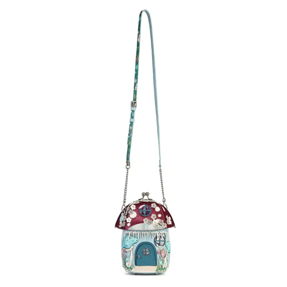 Fairy Village Snowflake Toadstool House Bag