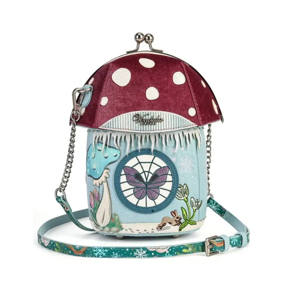 Fairy Village Snowflake Toadstool House Bag