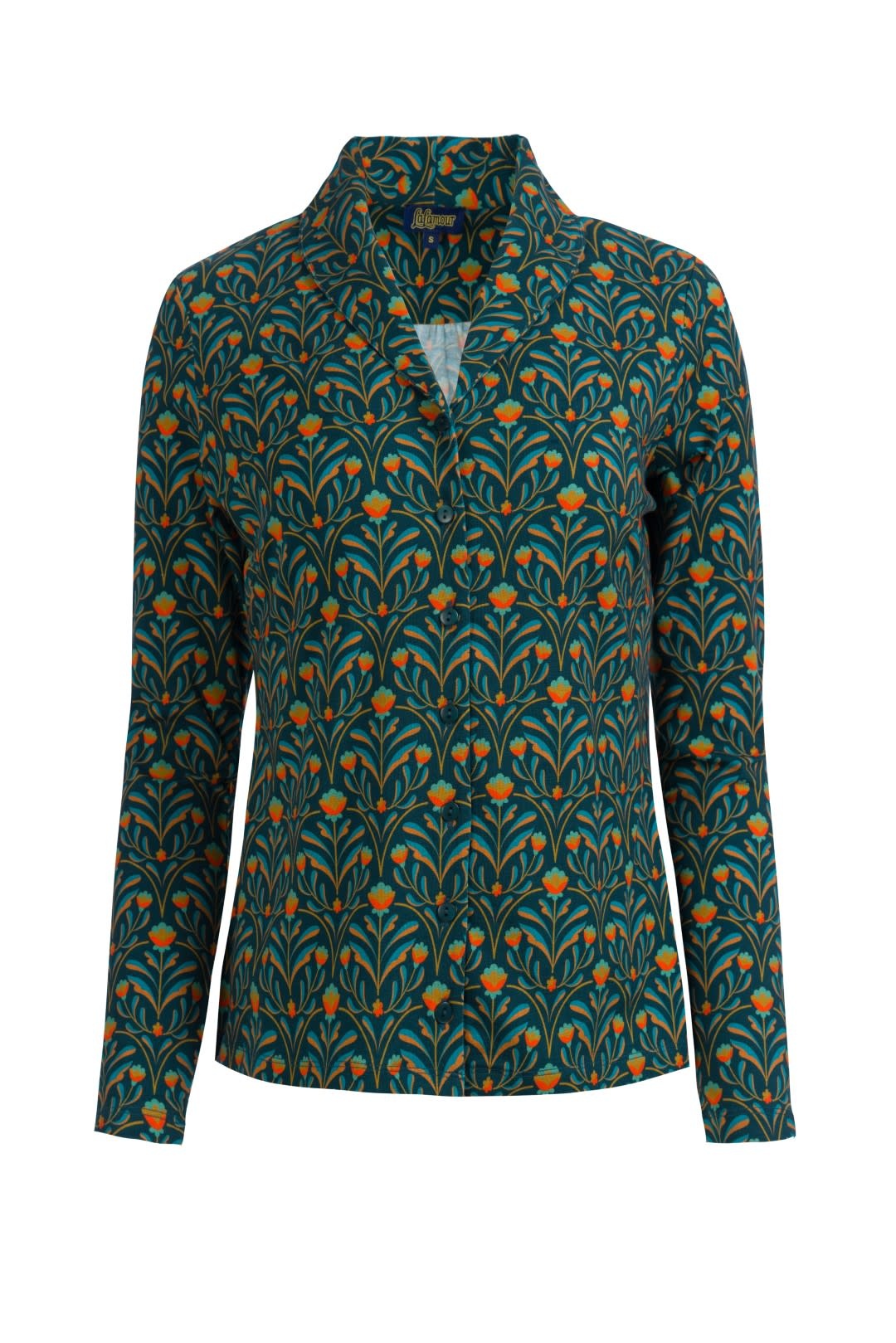 Iris Blouse  Barock Flower Green