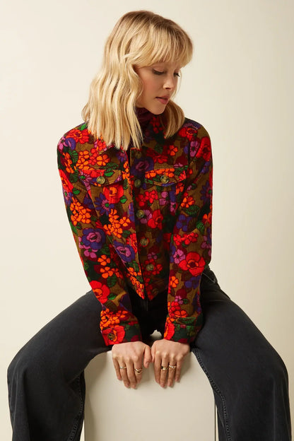 Janey Cropped Jacket Ramone Multi Color