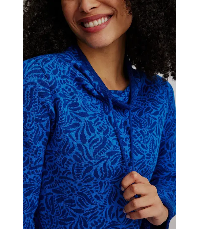 Jaquard jumper  Blue Paisley