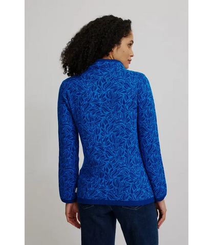 Jaquard jumper  Blue Paisley