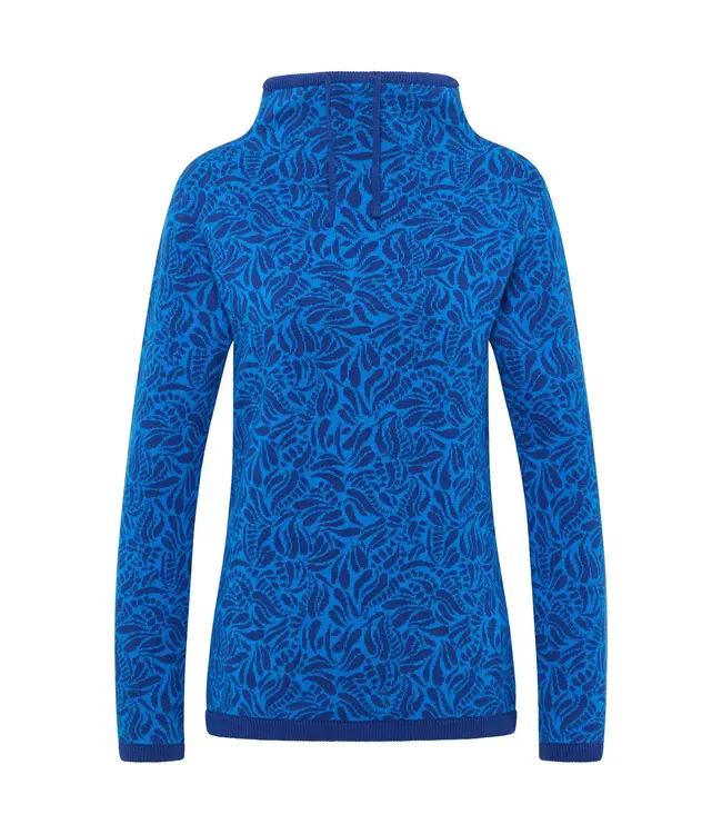 Jaquard jumper  Blue Paisley