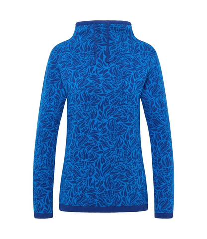 Jaquard jumper  Blue Paisley