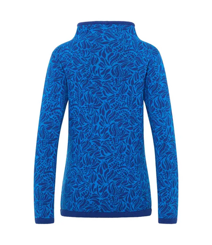 Jaquard jumper  Blue Paisley