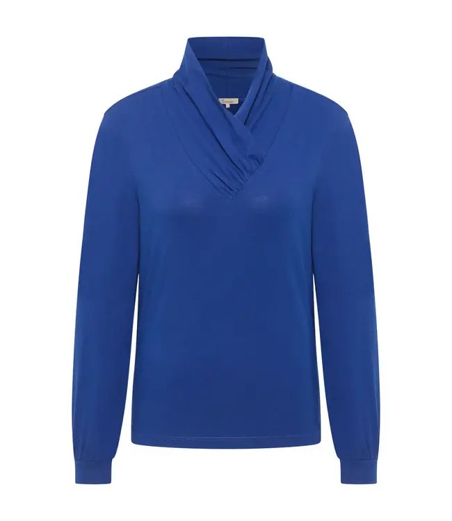 Jersey shirt with collar Ink