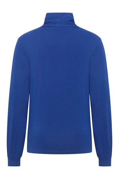 Jersey shirt with collar Ink