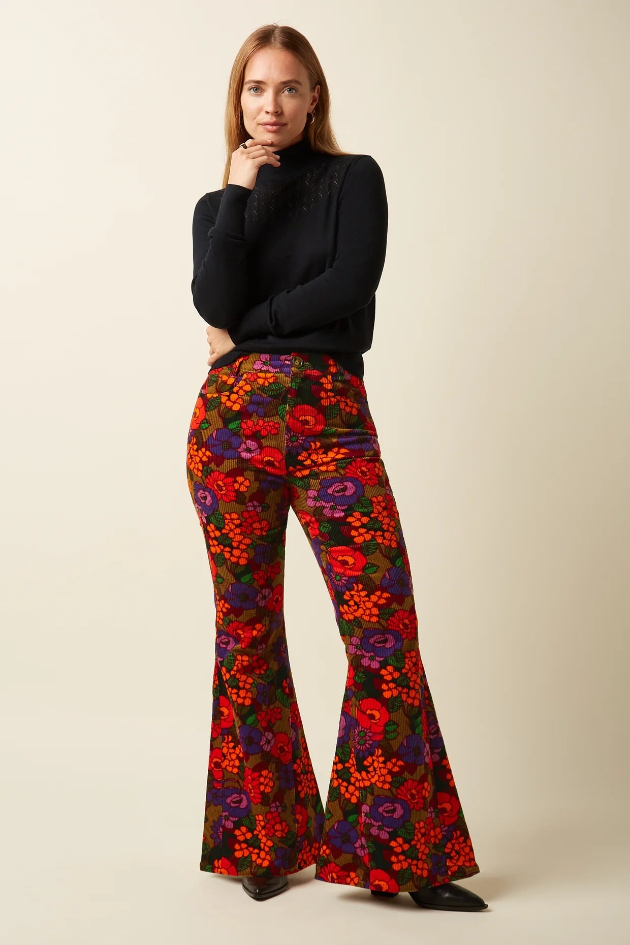 Jimmy Bell Bottom Pants Ramone Multi