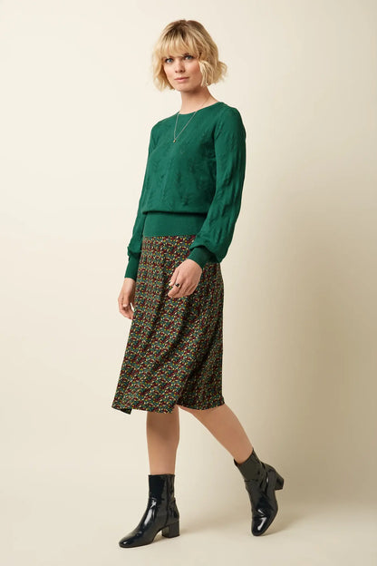 Juno Skirt Mirth Rhubarb Red   Rhubarb Red