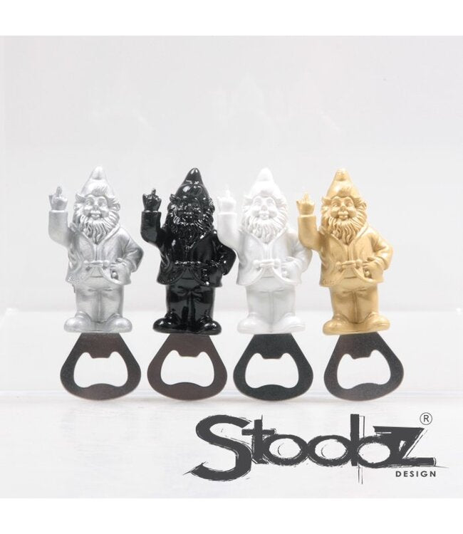 Kabouter Flessenopener Wit Magneet