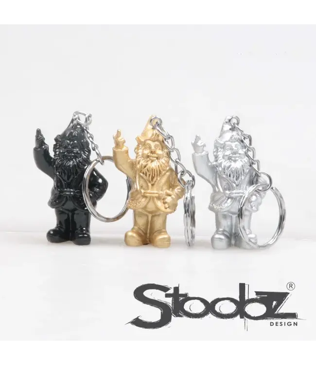 Kabouter Sleutelhanger Zilver