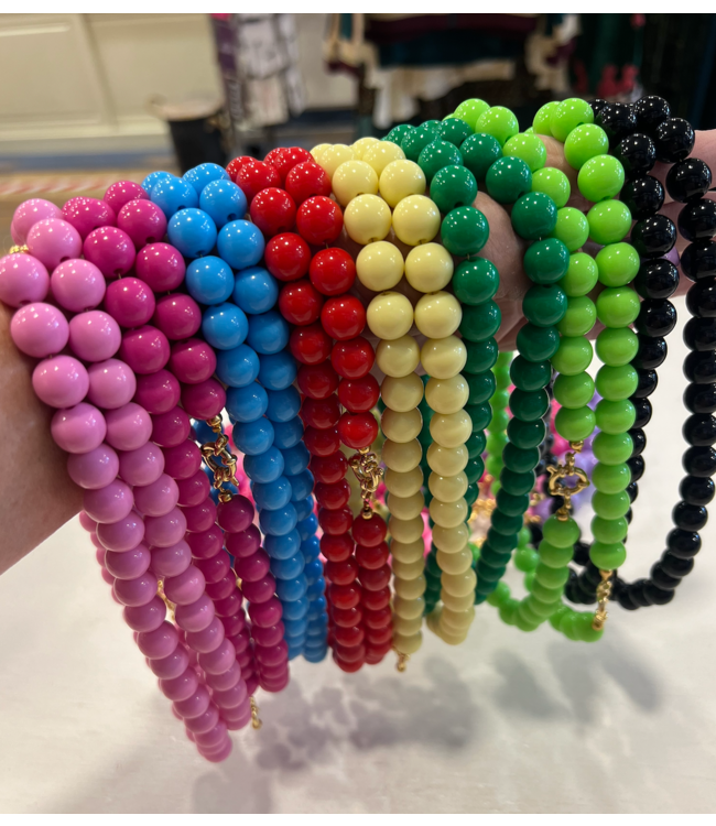 Kralen ketting 12mm  met boeislot