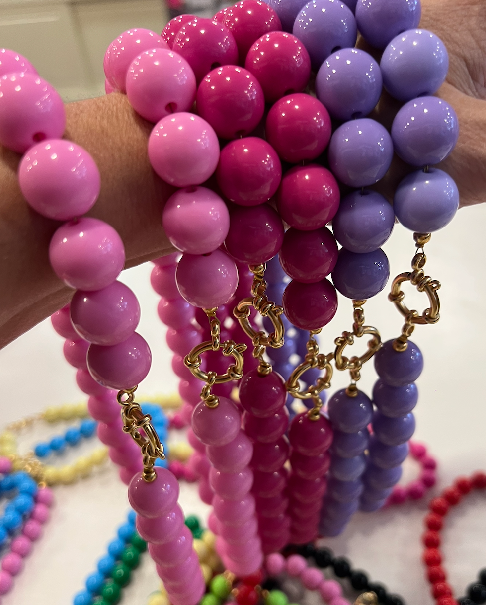 Kralen ketting 15 mm met boeislot