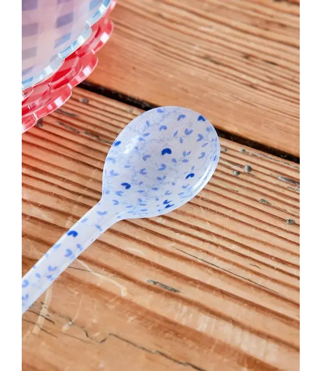 Kunstof Thee lepel zacht blauw