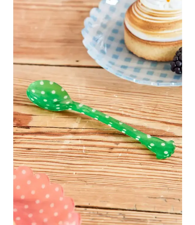 Kunstof Theelepel groen