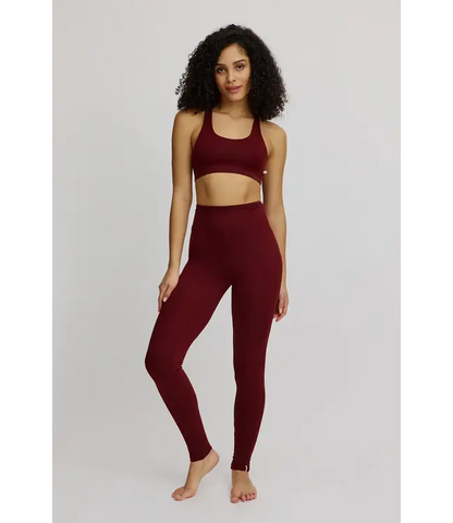 Leggings made from EcoVero Fired Brick