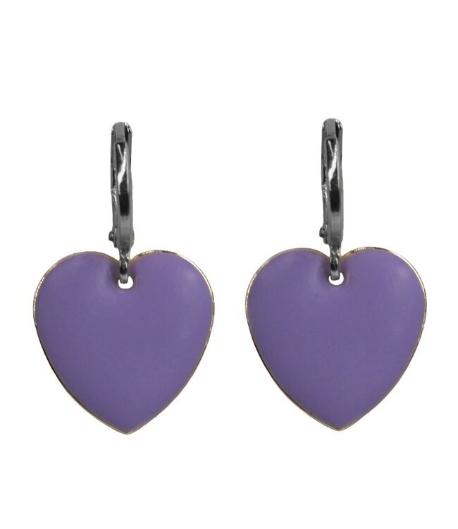 Lilac hartjes zilver
