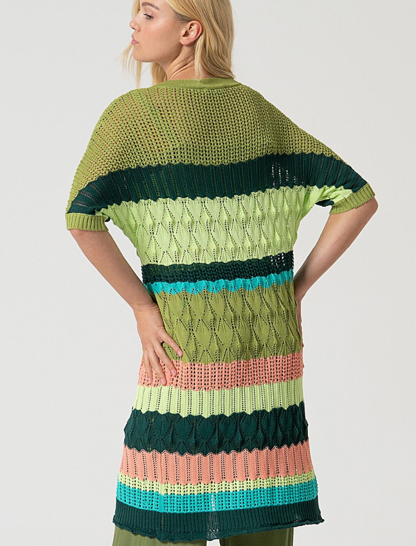 Long Cardigan  Groen