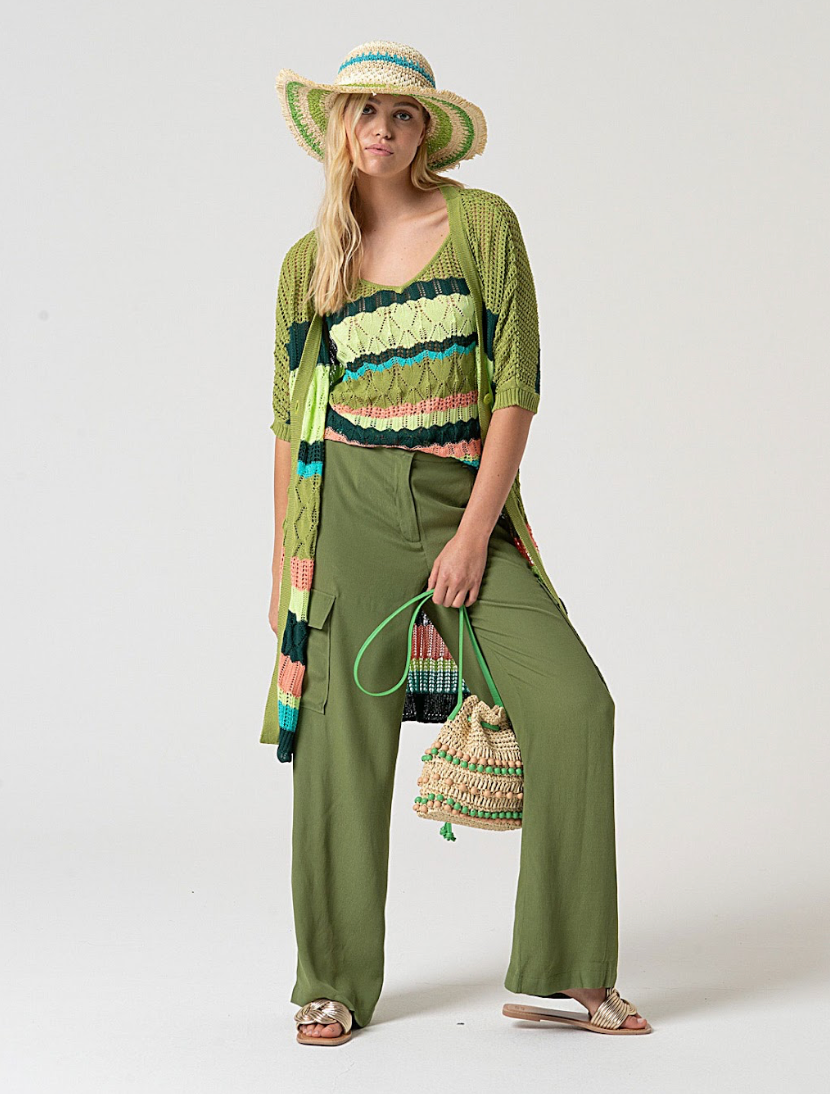 Long Cardigan  Groen