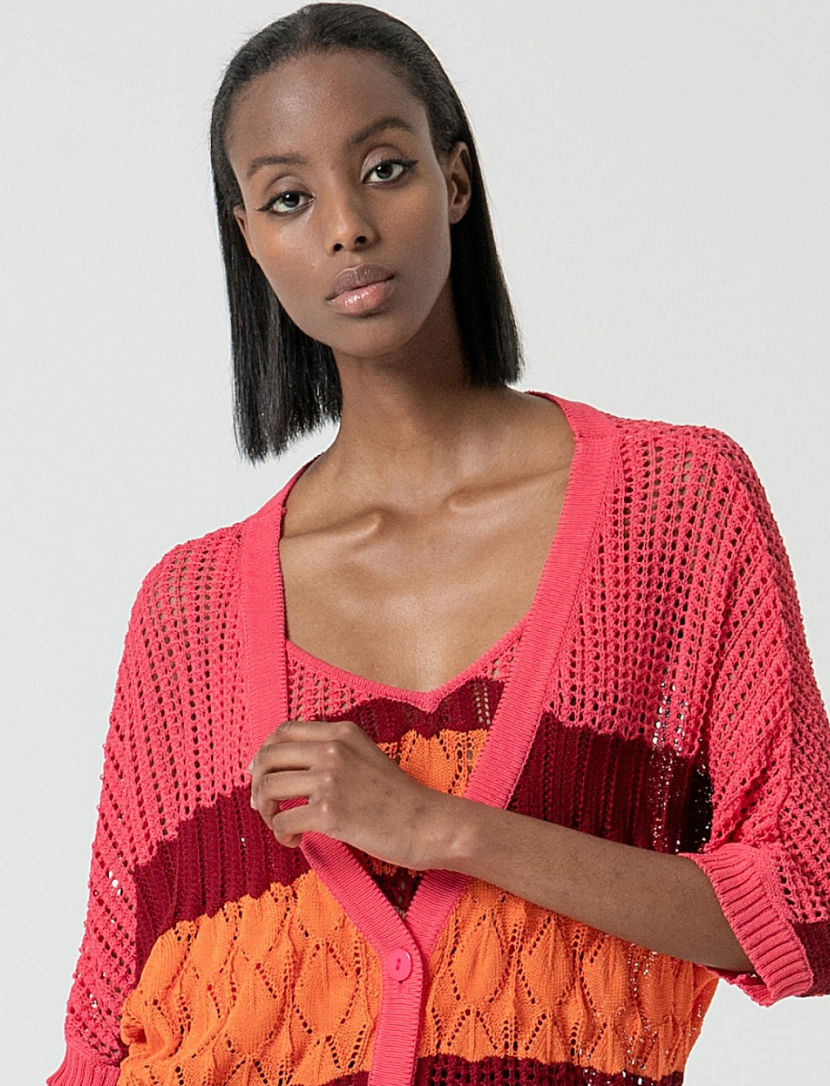 Long Cardigan   Multi