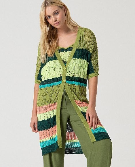 Long Cardigan  Groen