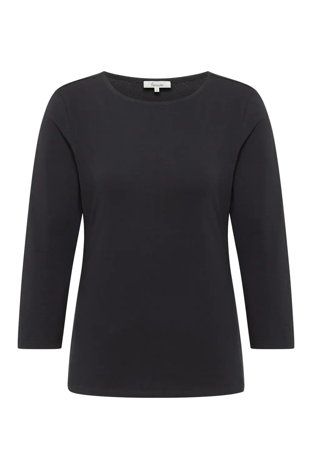 Loose basic shirt  Zwart