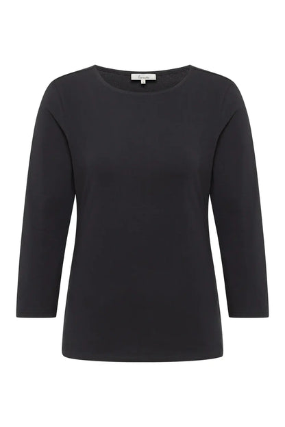 Loose basic shirt  Zwart