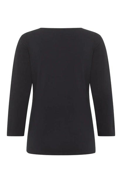 Loose basic shirt  Zwart