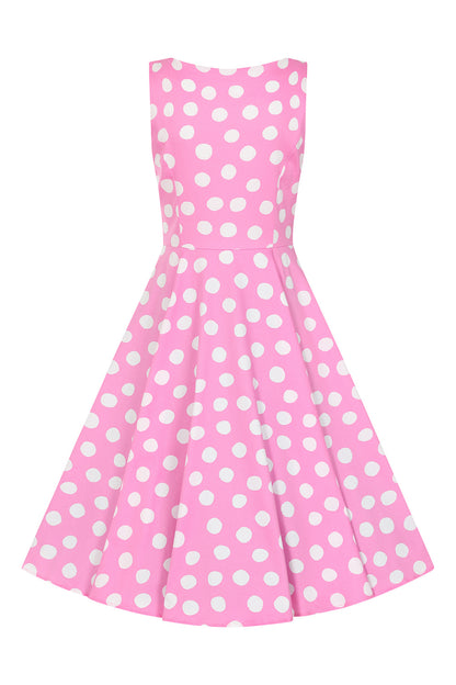 Lyra Polka Dot Swingdress  Pink