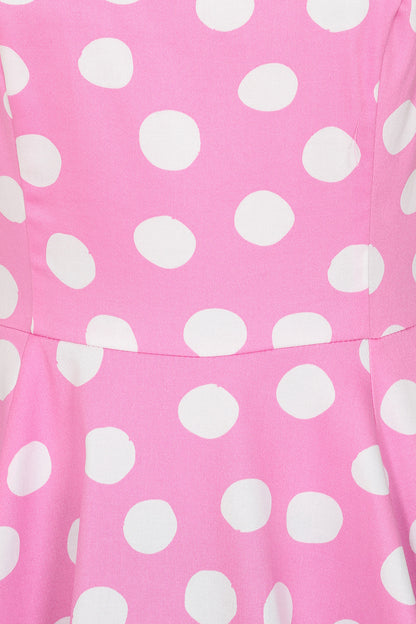 Lyra Polka Dot Swingdress  Pink