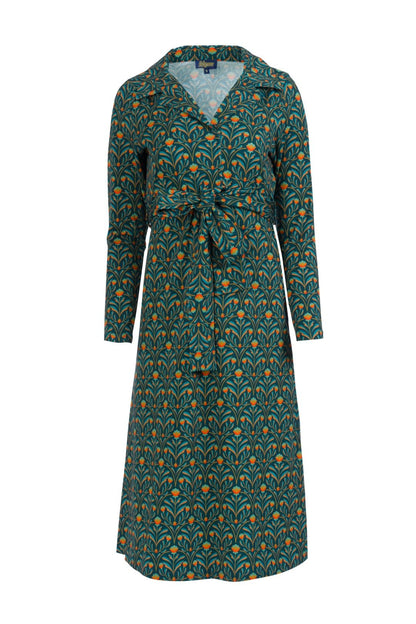 Marilyn Dress  Barock Flower Green