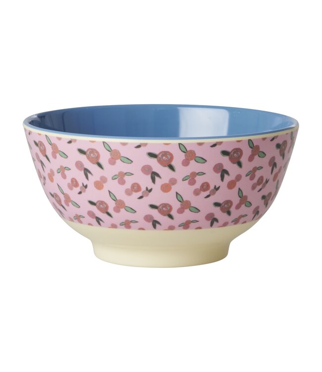 Melamine Bowl with A Rose is A Rose Print
