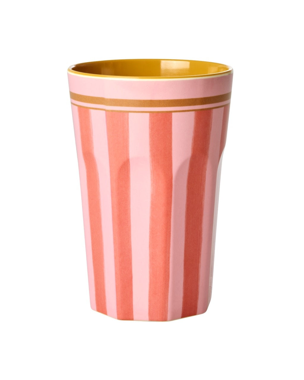 Melamine Cup with Organic Stripes Print