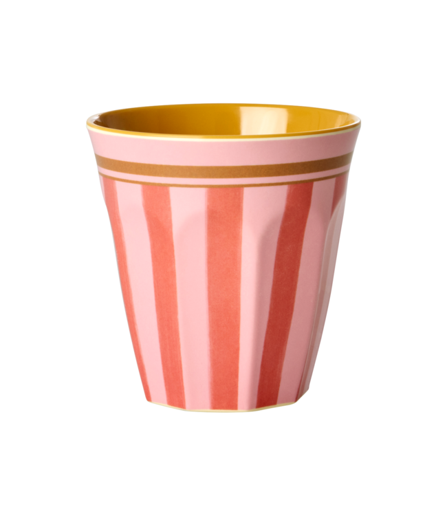 Melamine Cup with Organic Stripes Print