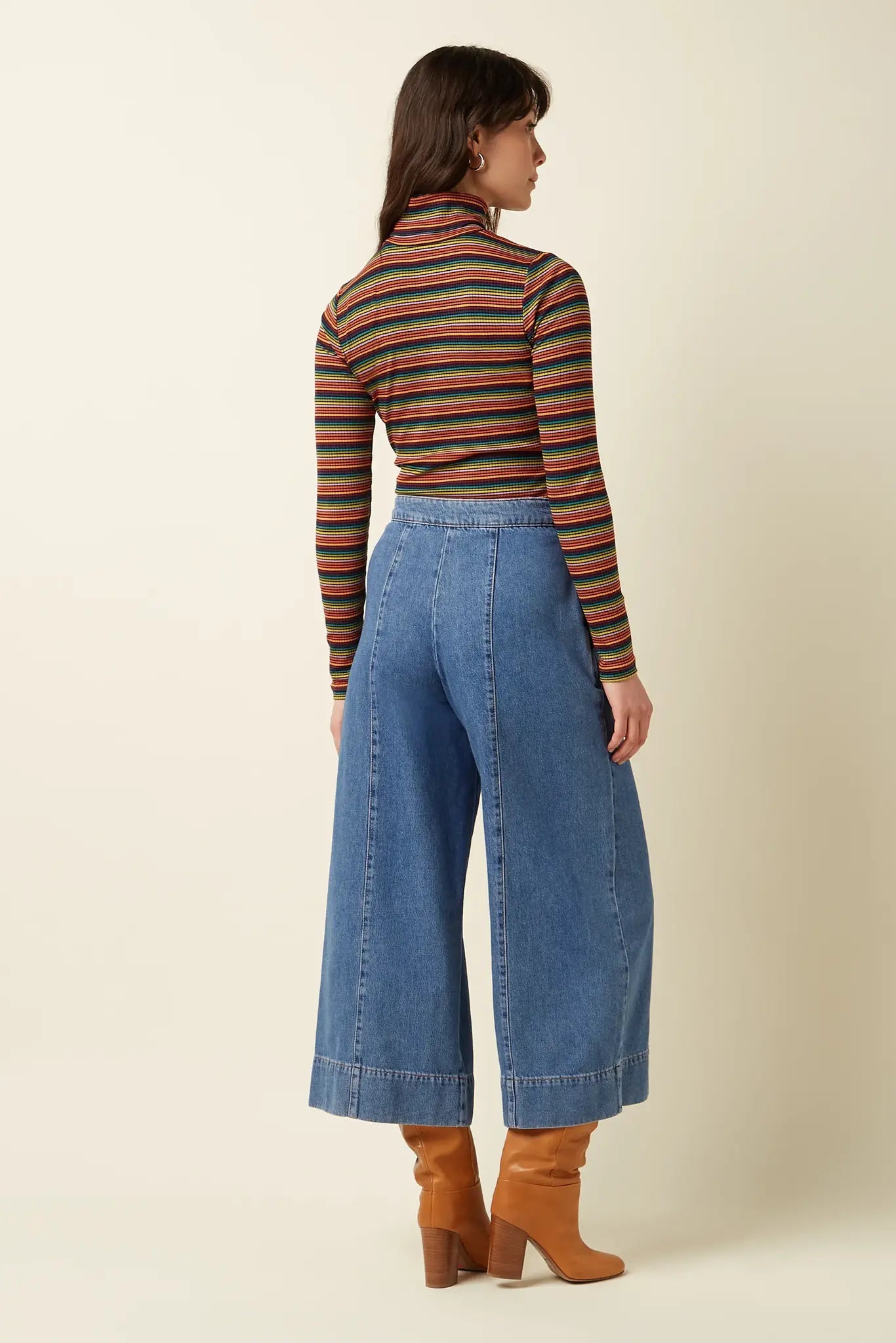 Melody Sailor Culotte Stone Denim  Blue Tint