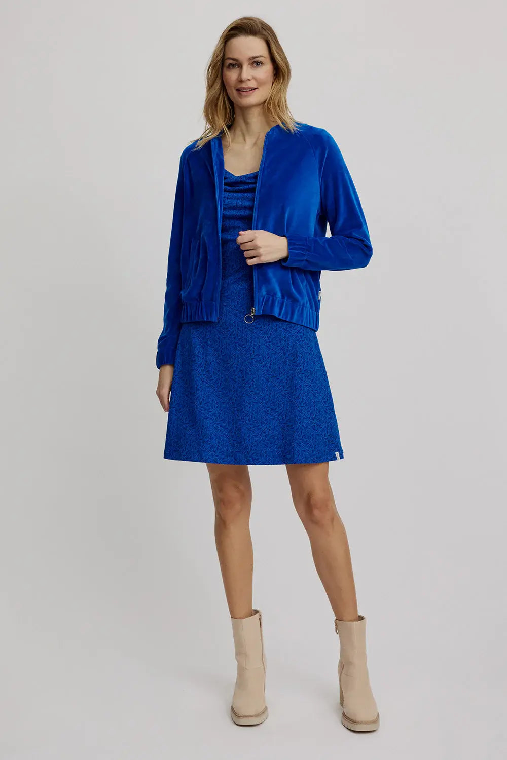 Nicki jacket in college style Sky Diver